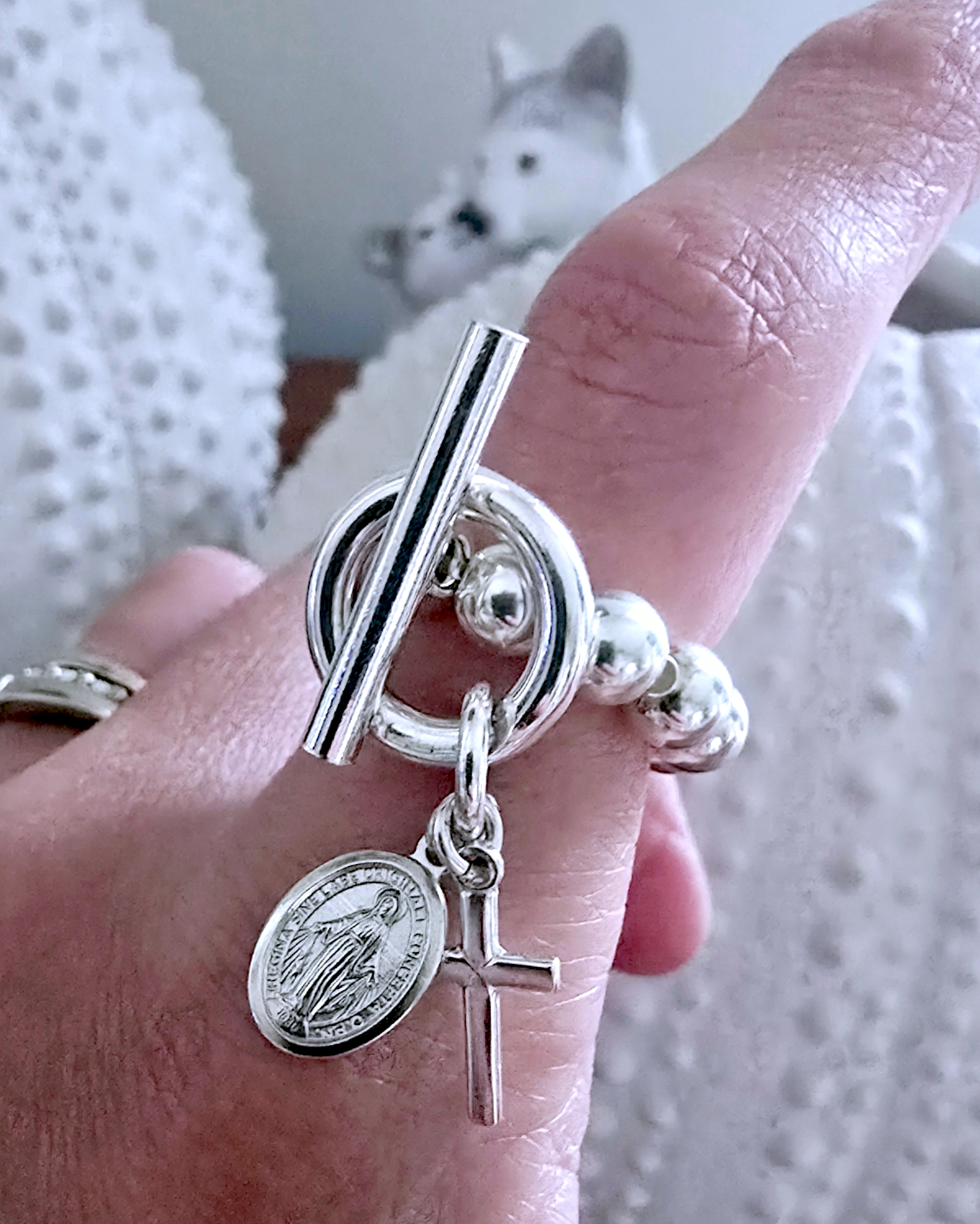 Bague anneau en argent
