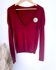 Pull double sens bordeaux