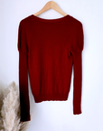 Pull double sens bordeaux