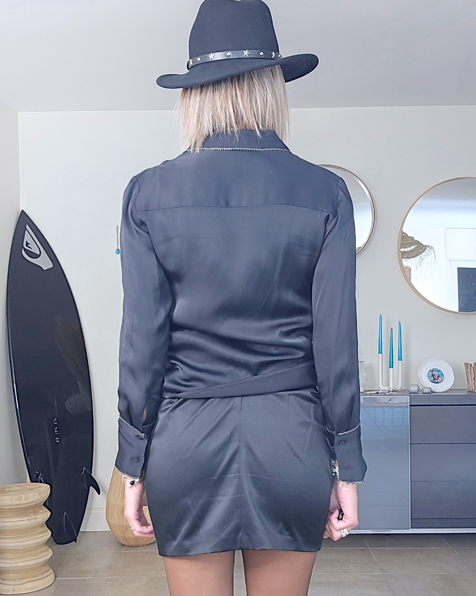 Chemise satinée