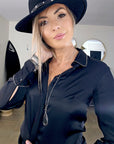Chemise satinée