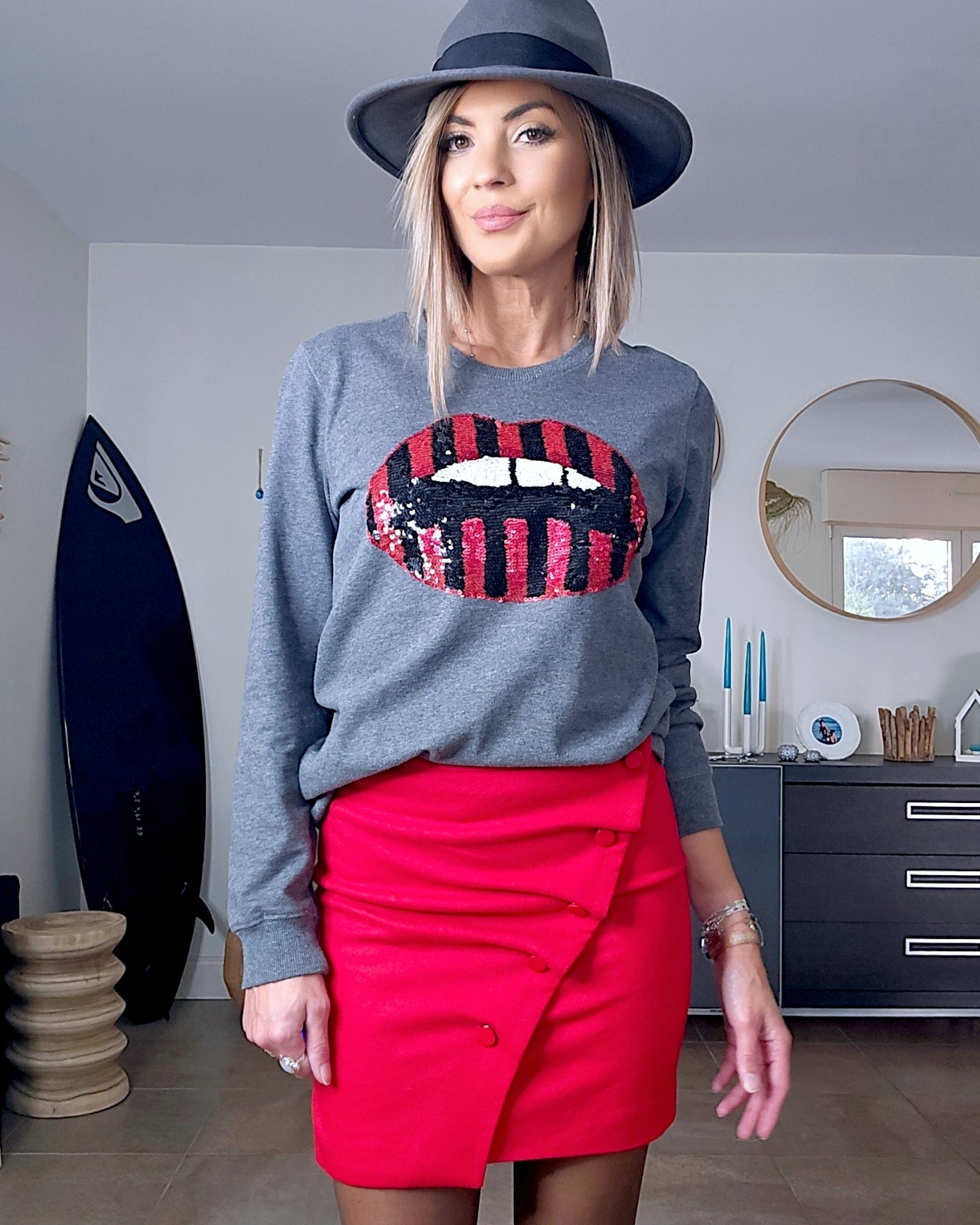 Jupe red en laine