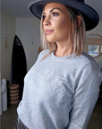 Sweat gris argenté
