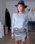 Sweat gris argenté