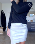 Pull col roulé noir