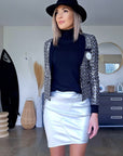 Pull col roulé noir