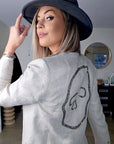 Veste skull irisée
