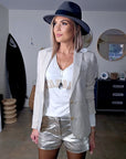 Veste skull irisée