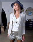 Veste skull irisée