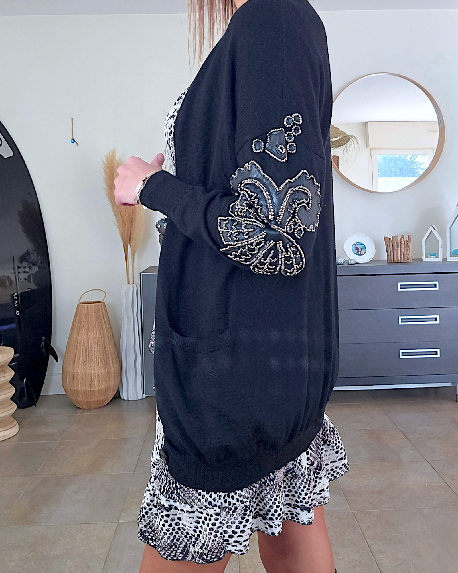 Gilet noir coudières