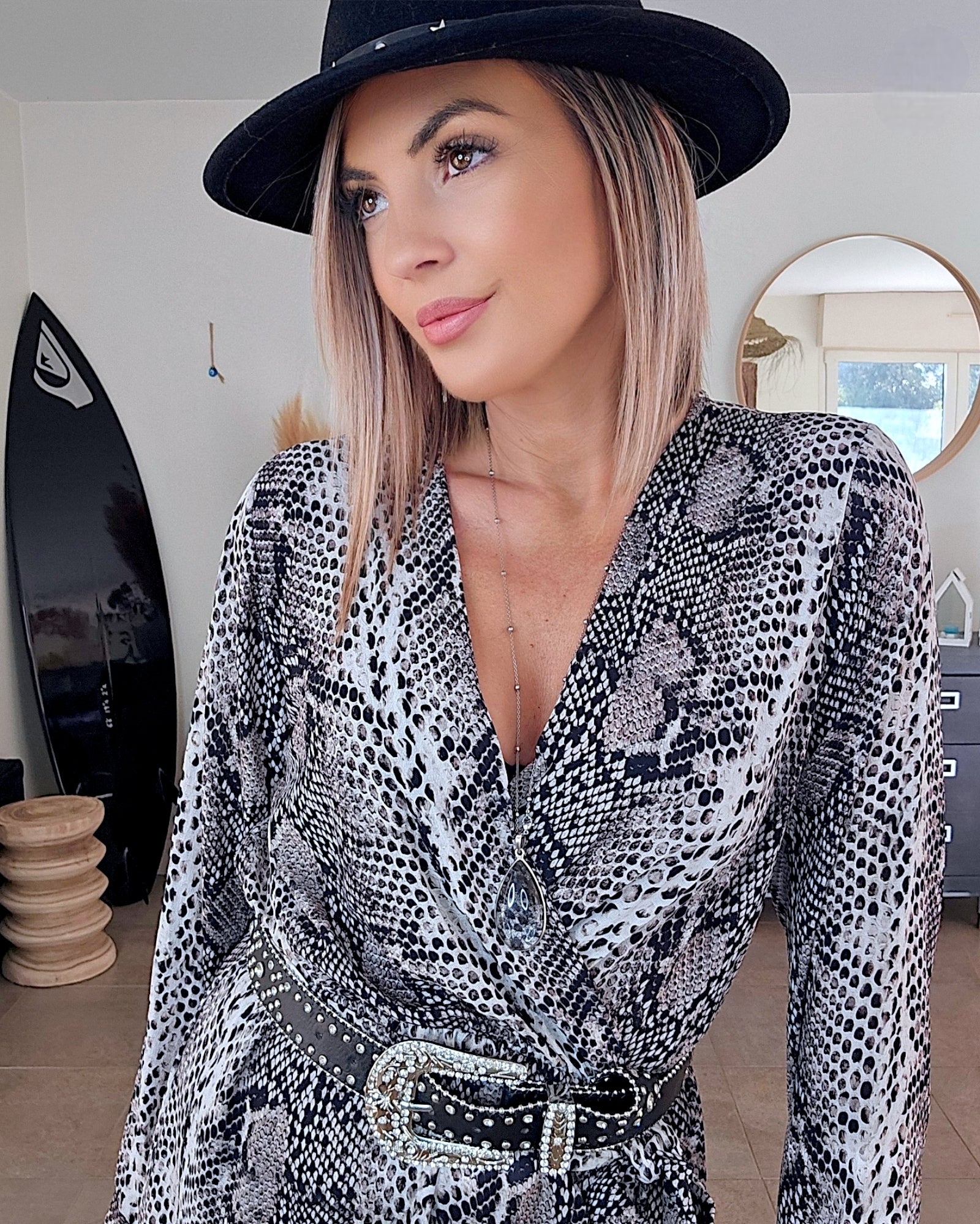 Robe imprimée python