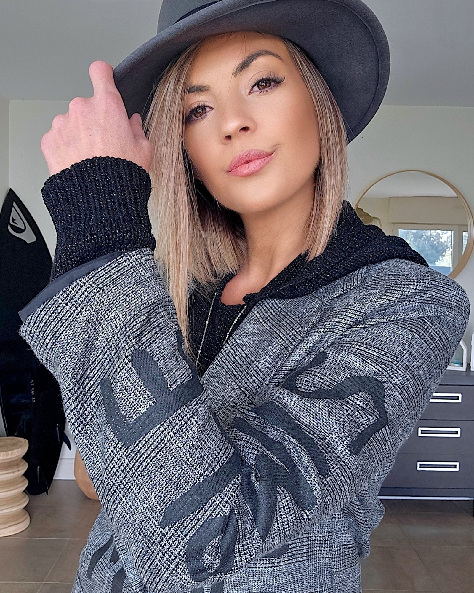 Veste star à tag coupe boy