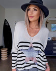 Pull marin avec étoile