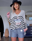 Pull marin avec étoile