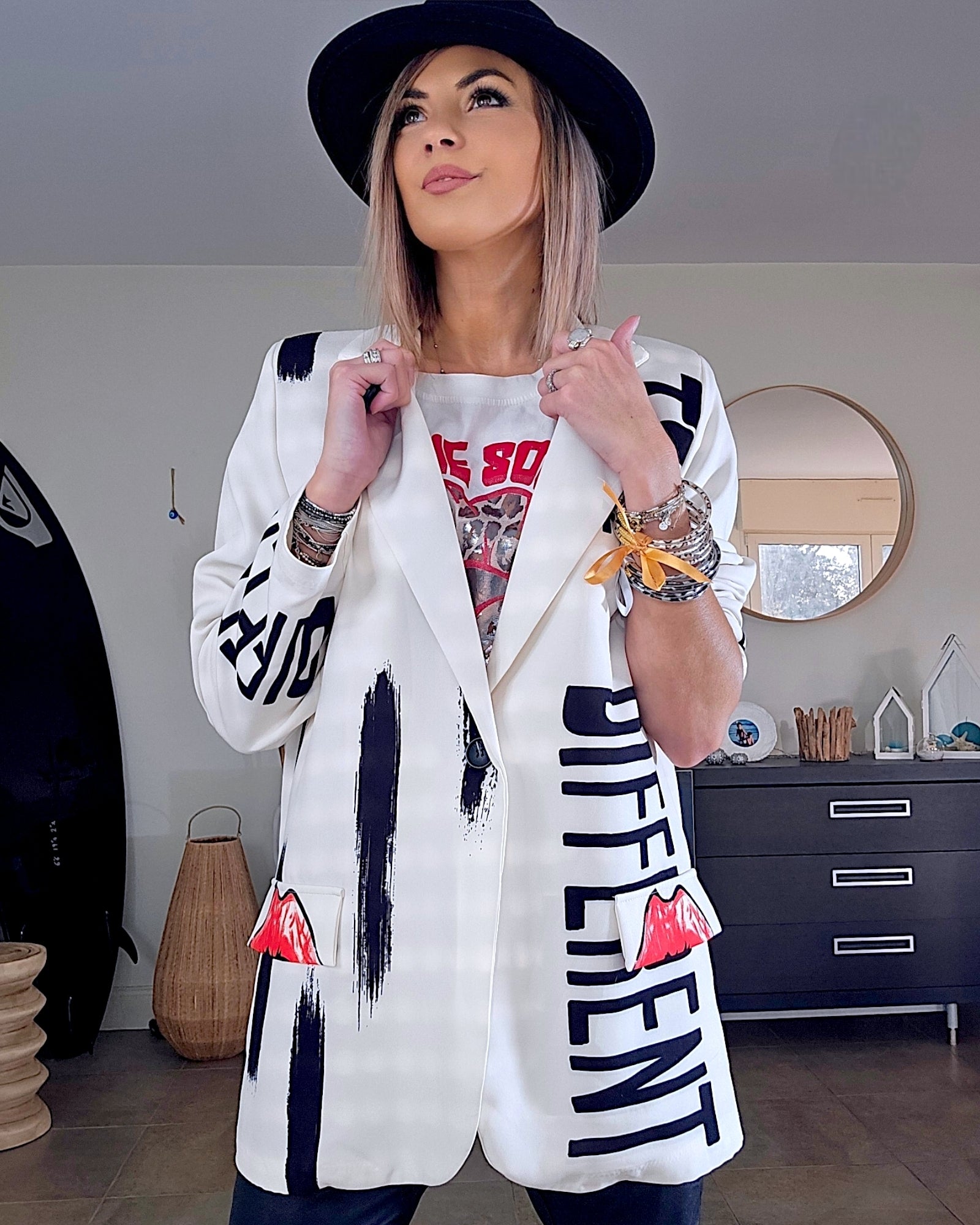 Veste bouche coupe boy