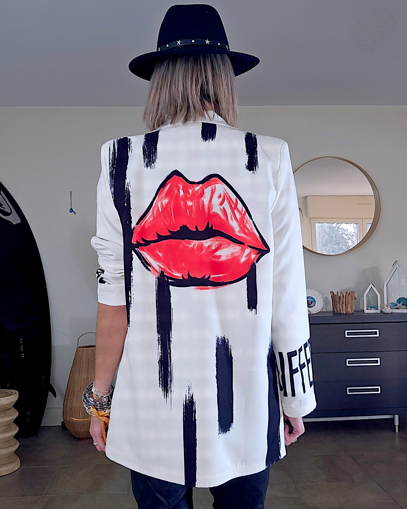 Veste bouche coupe boy