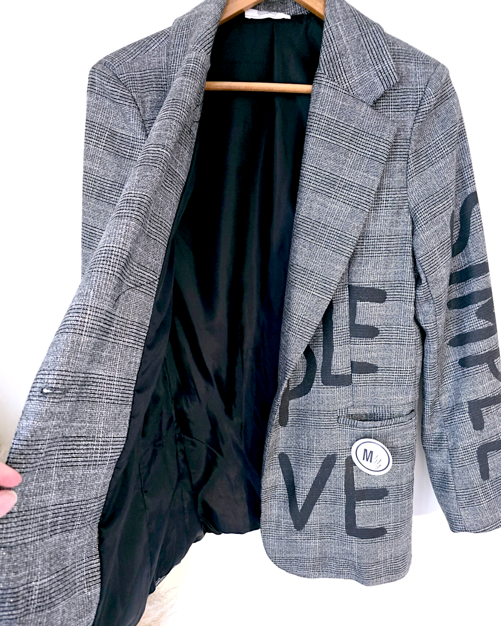 Veste star à tag coupe boy