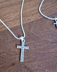 Parure collier et bracelet croix