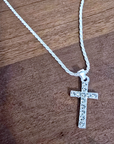 Parure collier et bracelet croix