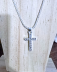 Parure collier et bracelet croix