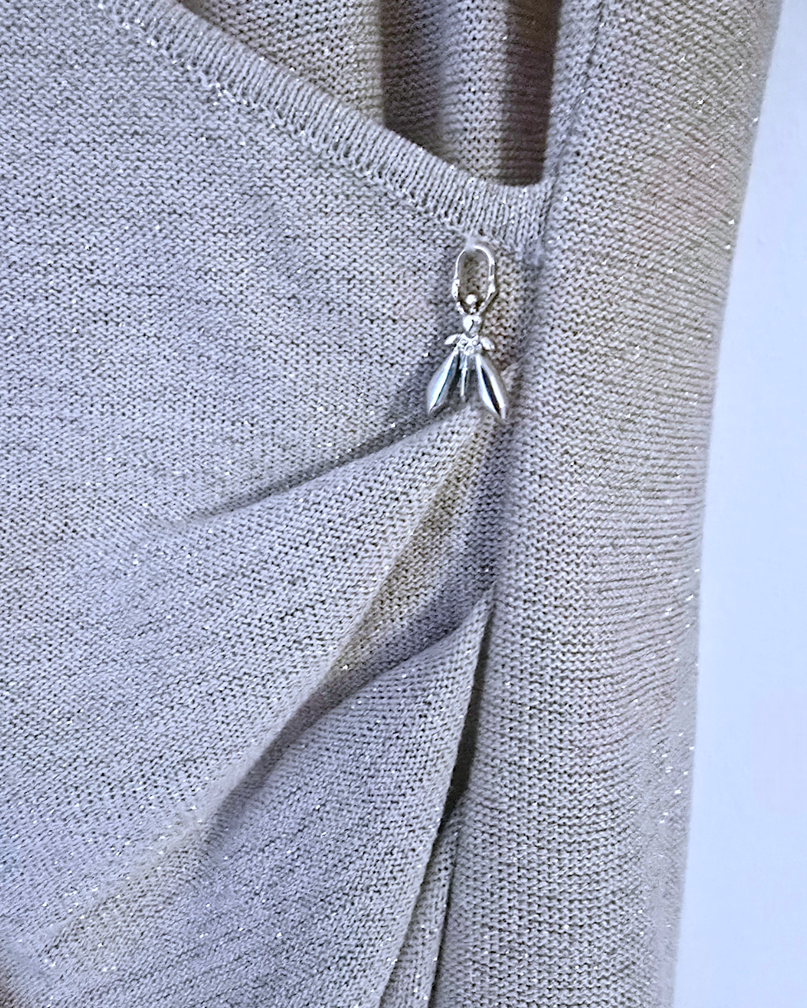 Robe portefeuille dorée