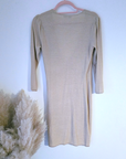 Robe portefeuille dorée