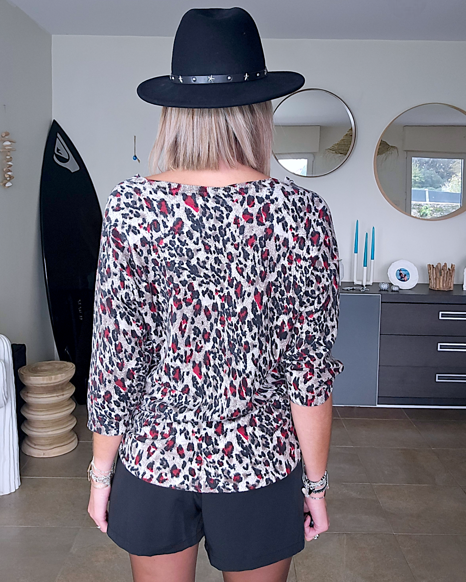 🔥Pull long léo rouge
