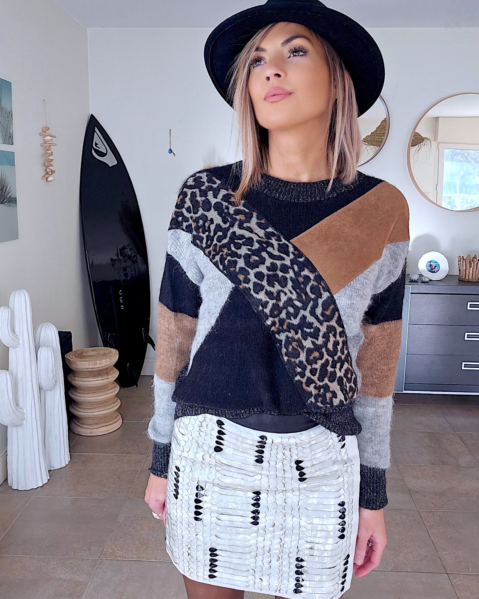 Pull chic léo