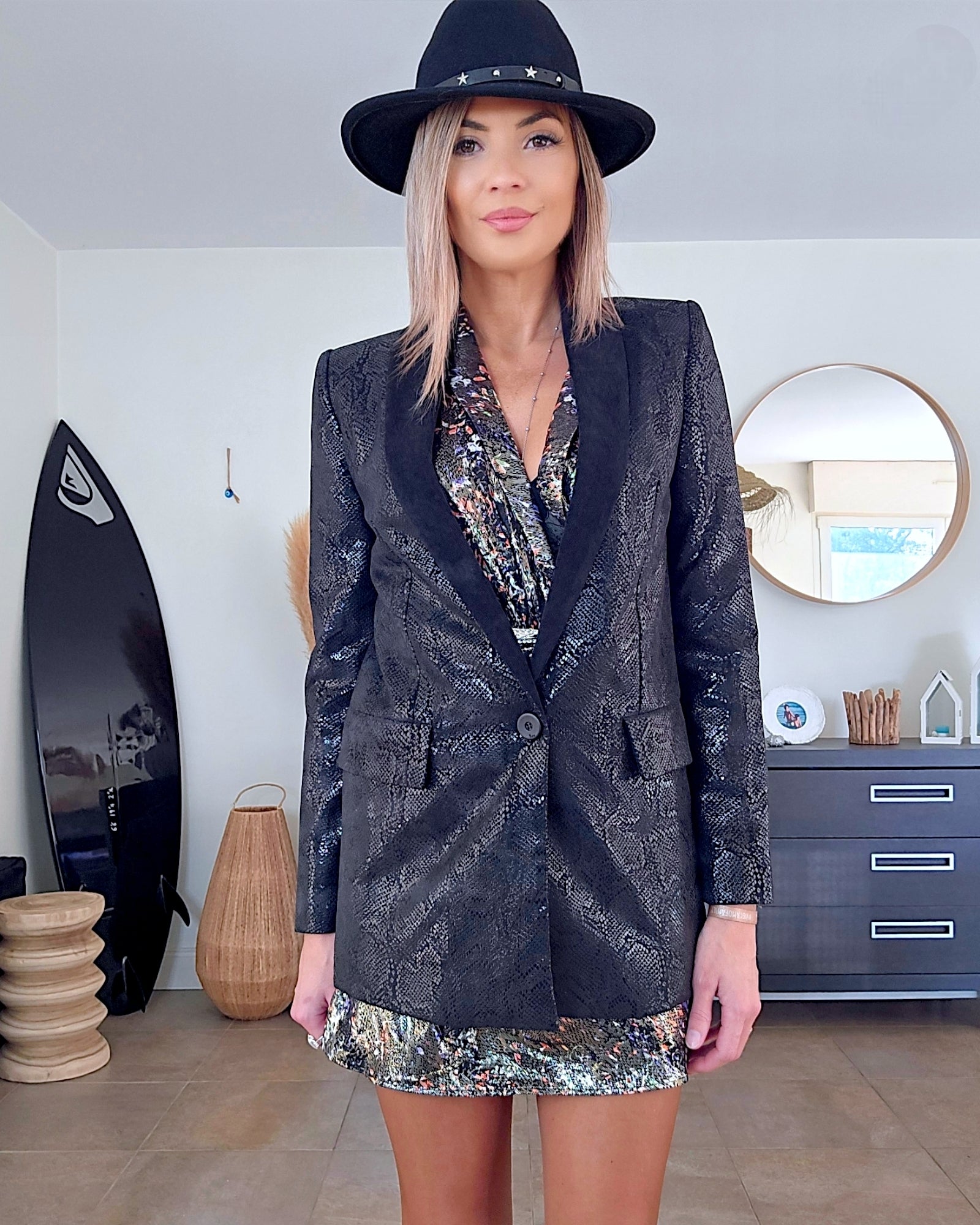 Veste rock python