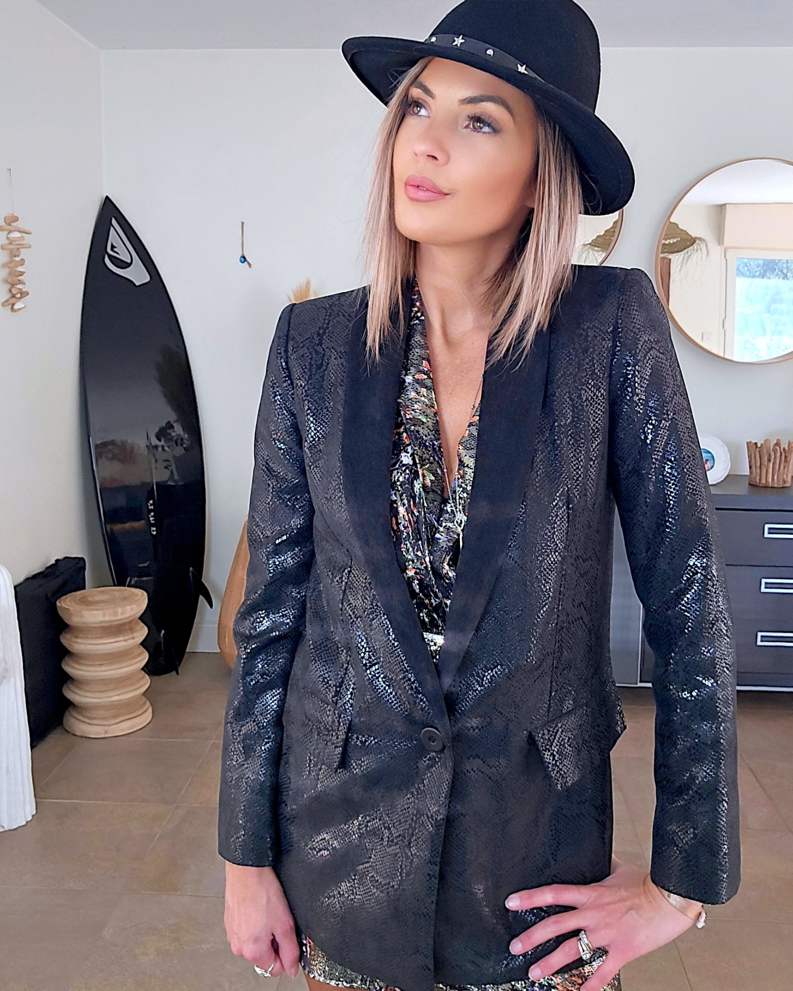 Veste rock python
