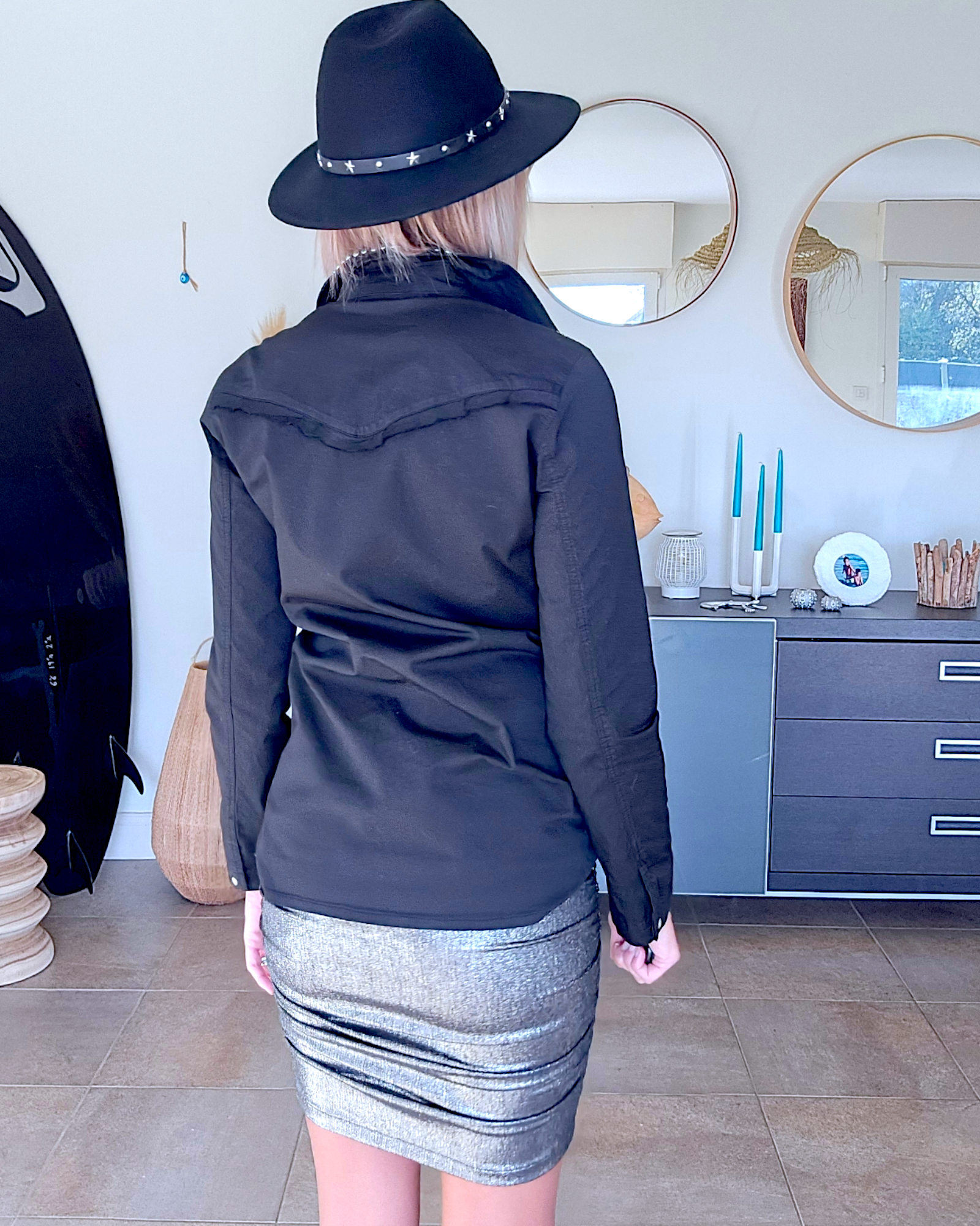 Chemise cloutée