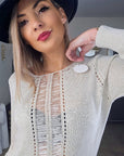 Pull ajouré