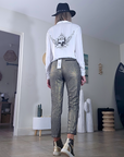 Pantalon chic doré