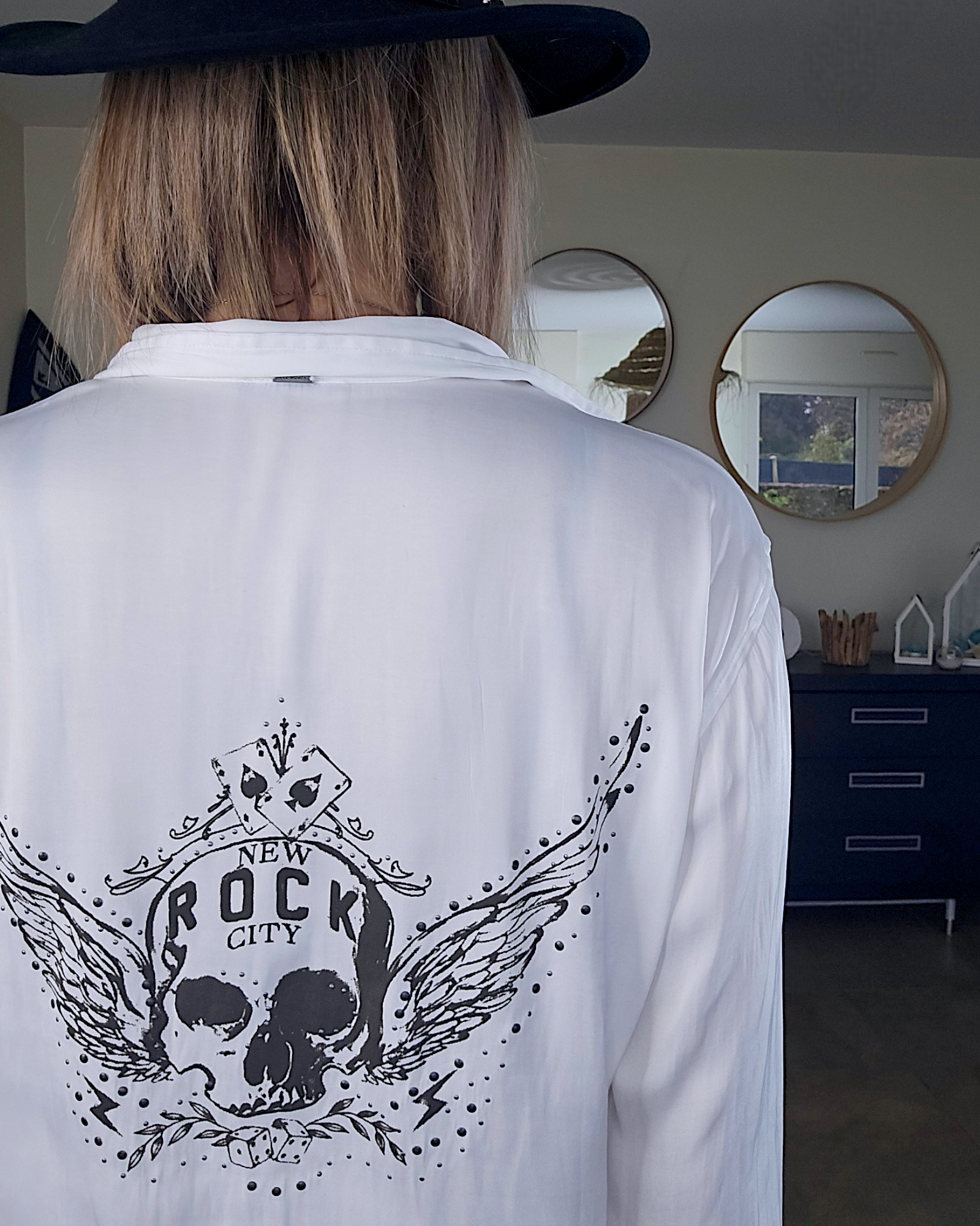 Chemise fluide skull
