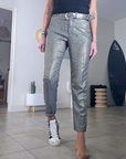 Pantalon chic doré