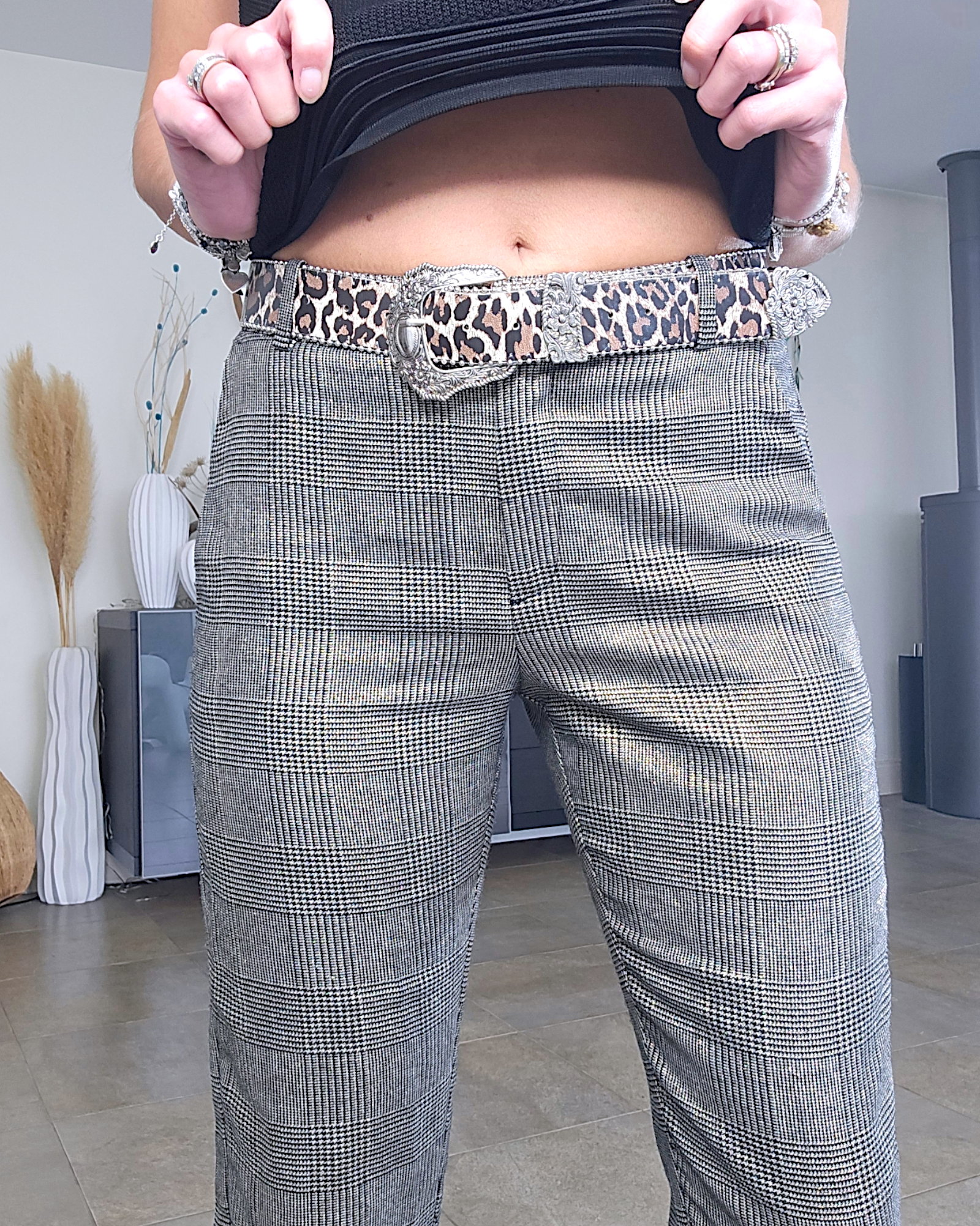 Pantalon chic doré