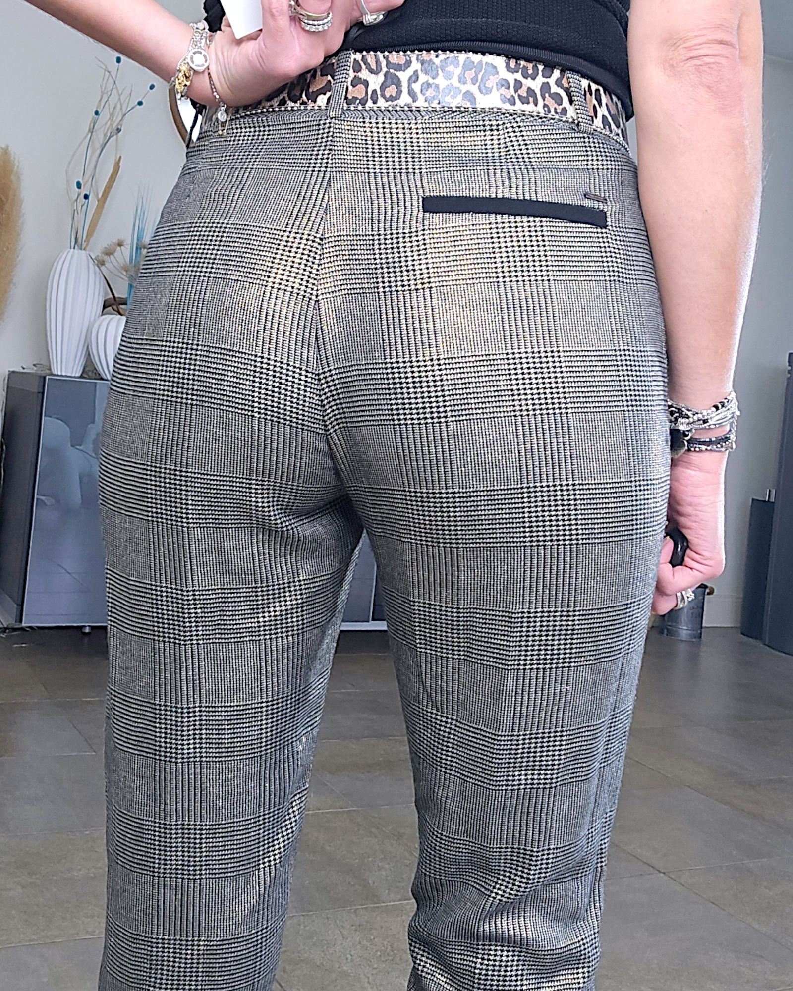 Pantalon chic doré