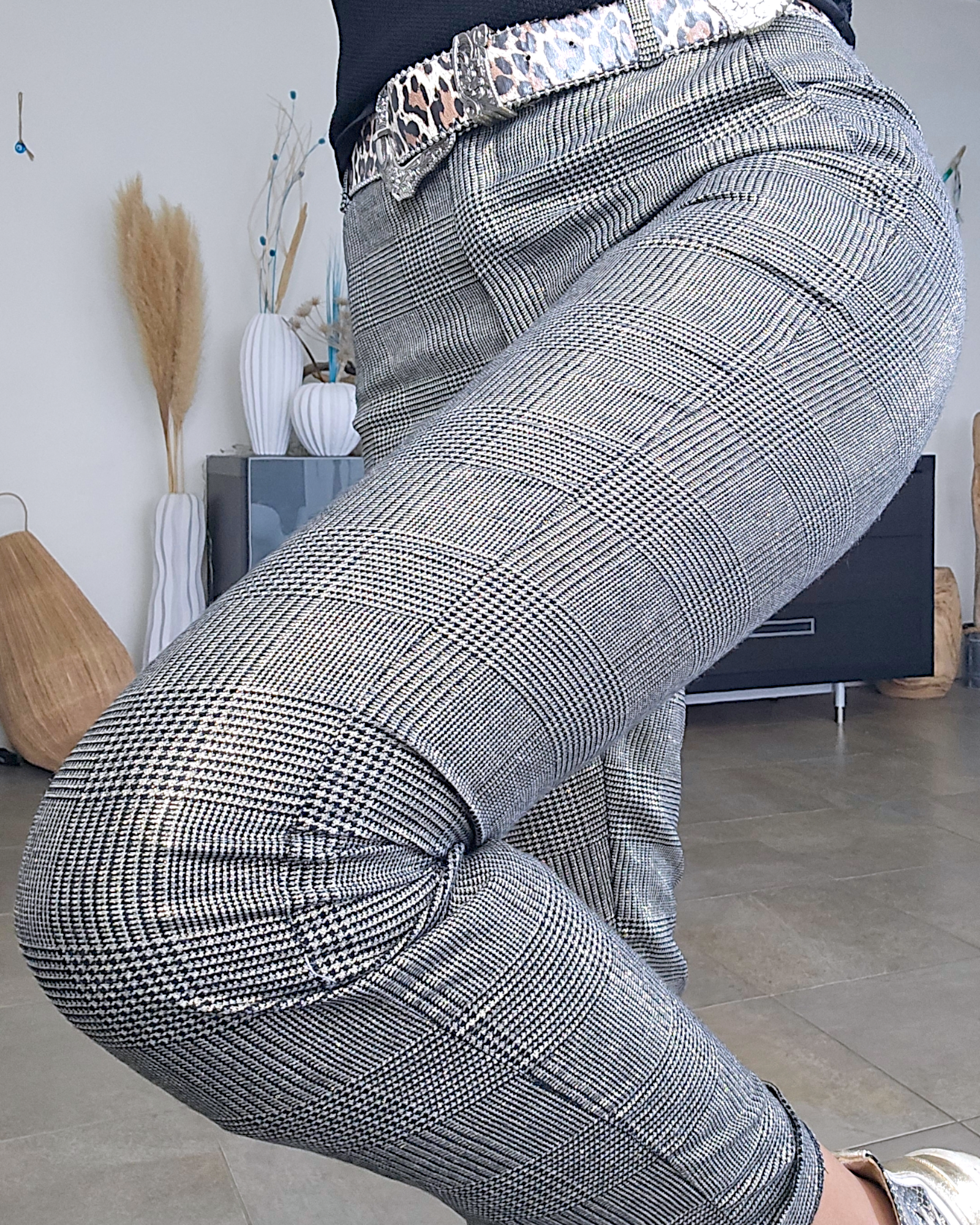 Pantalon chic doré