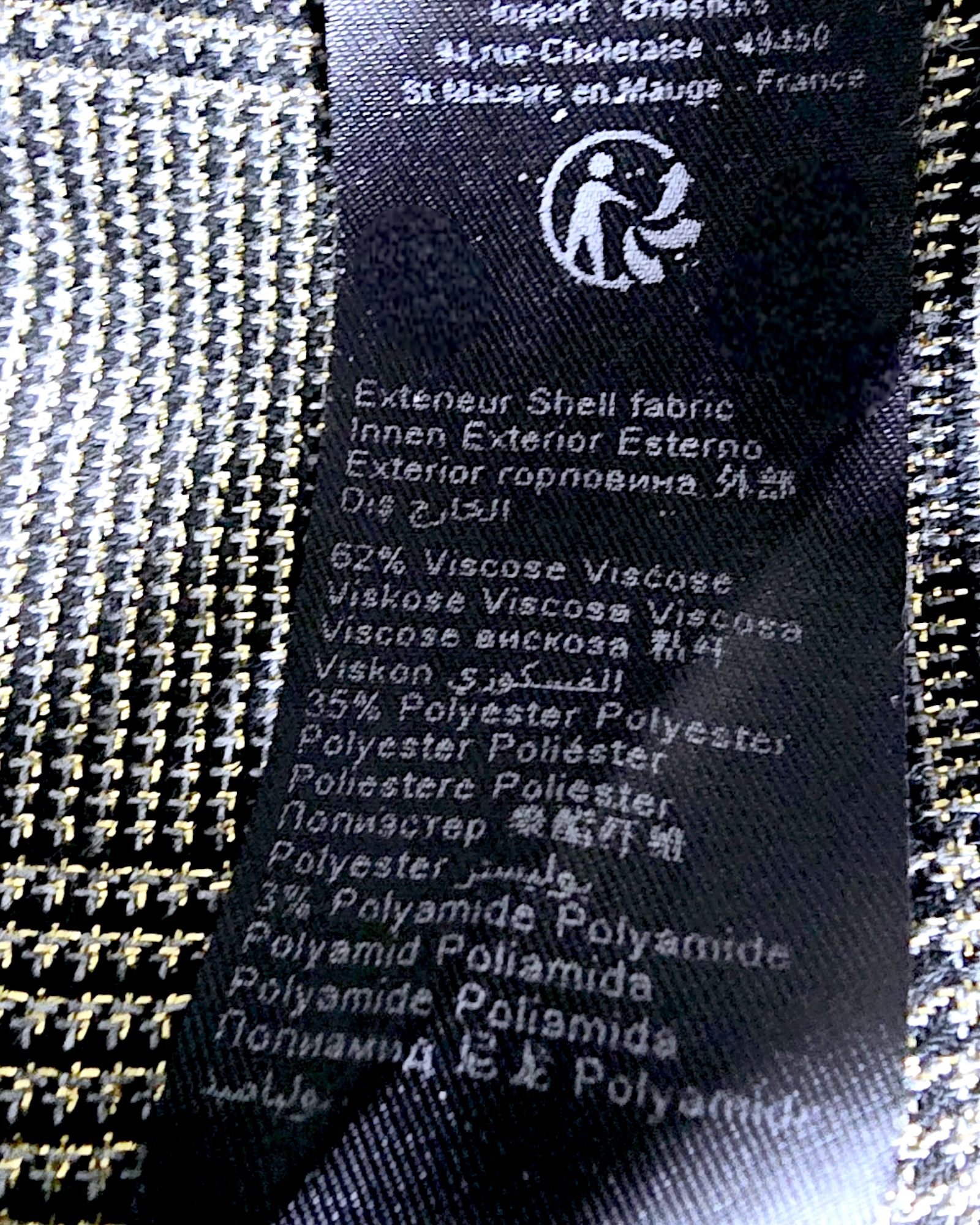 Pantalon chic doré