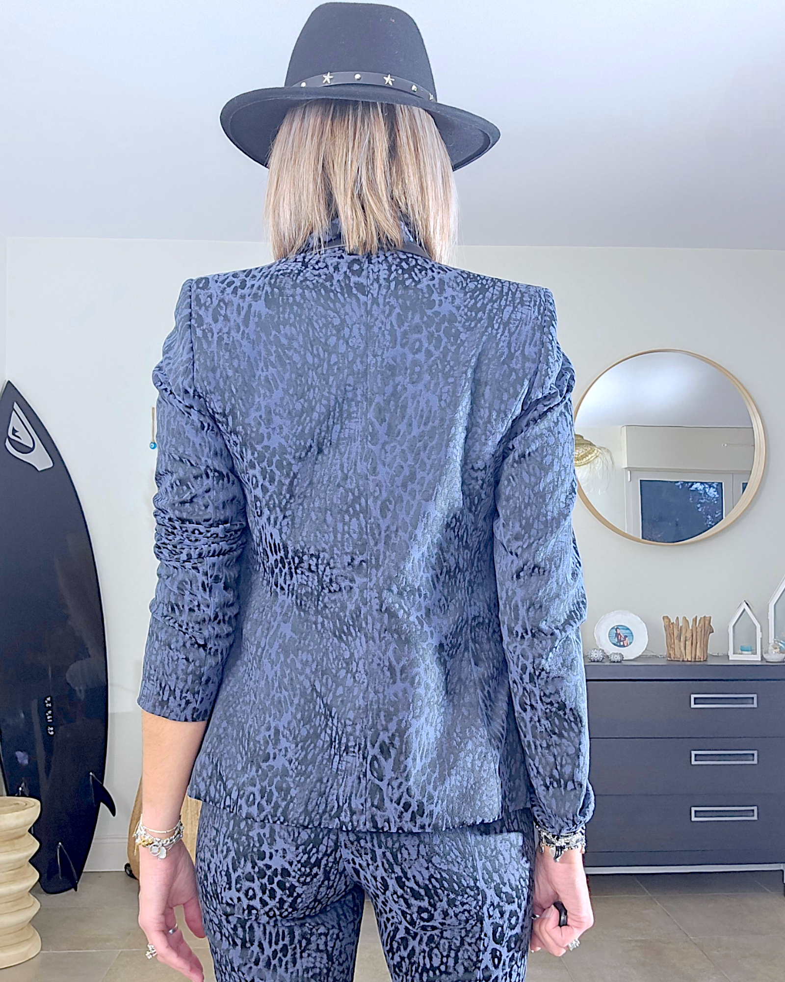 Veste bleue léo