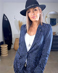 Veste bleue léo