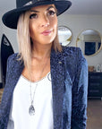 Veste bleue léo
