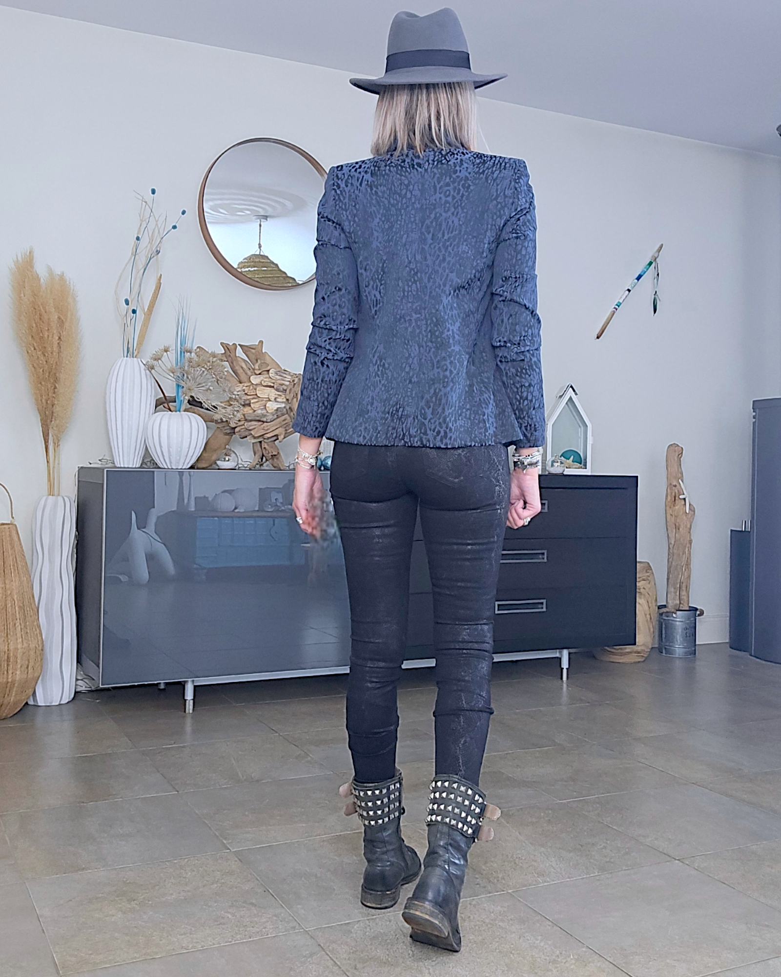 Veste bleue léo