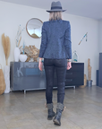 Veste bleue léo