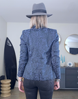 Veste bleue léo