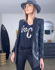 Veste rock python