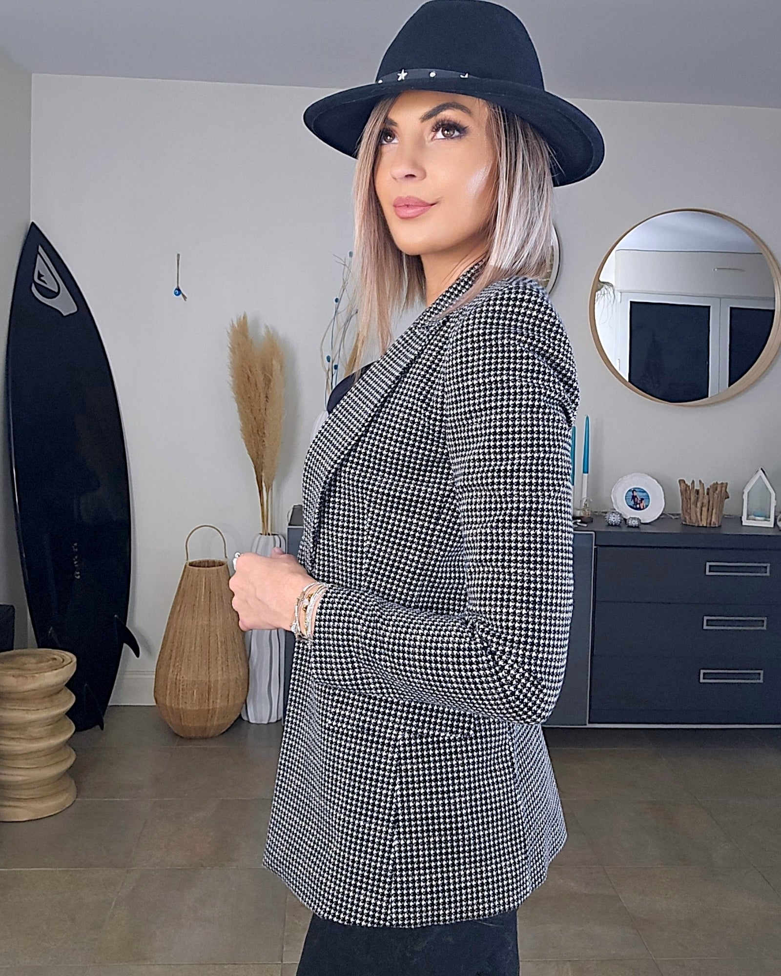 Veste chic en tweed