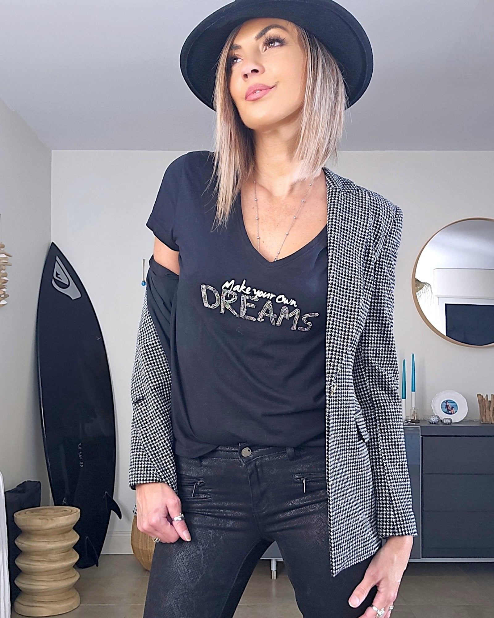 Veste chic en tweed