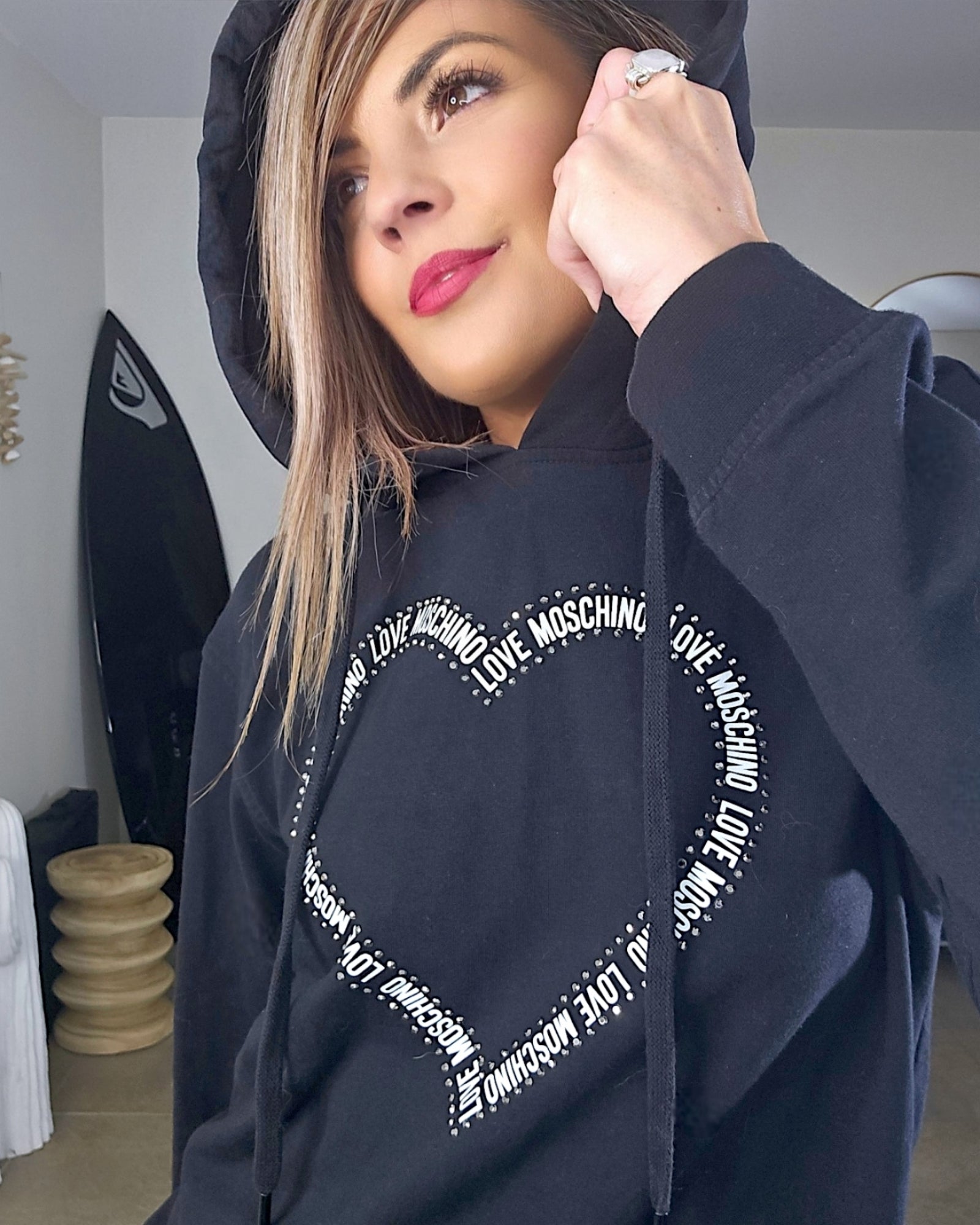 Robe sweat coeur