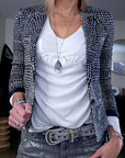 Pull blanc Amour